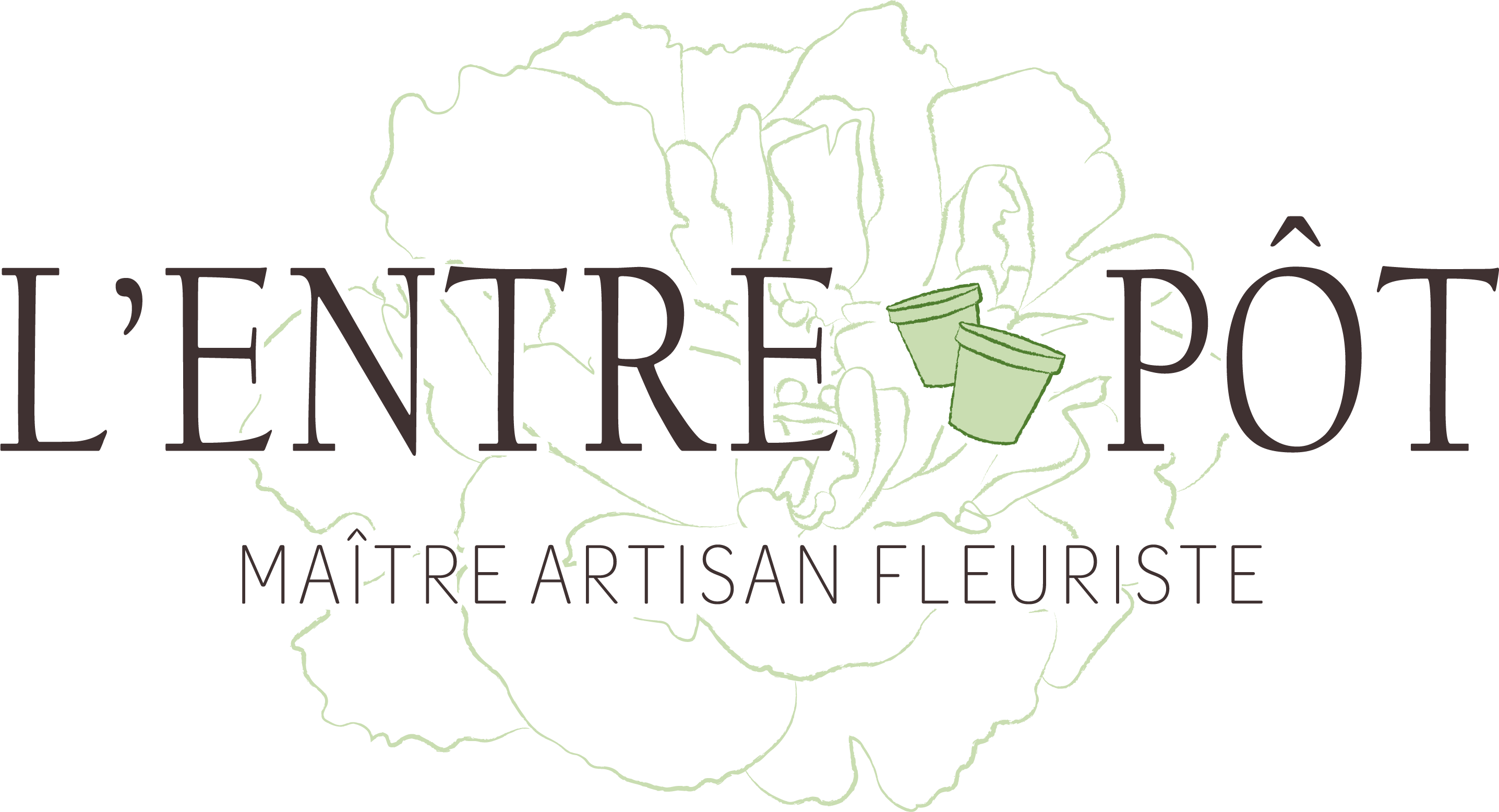 Logo 2024 L'Entre'Pôt Fleuriste Vendée - Les Essarts 85140