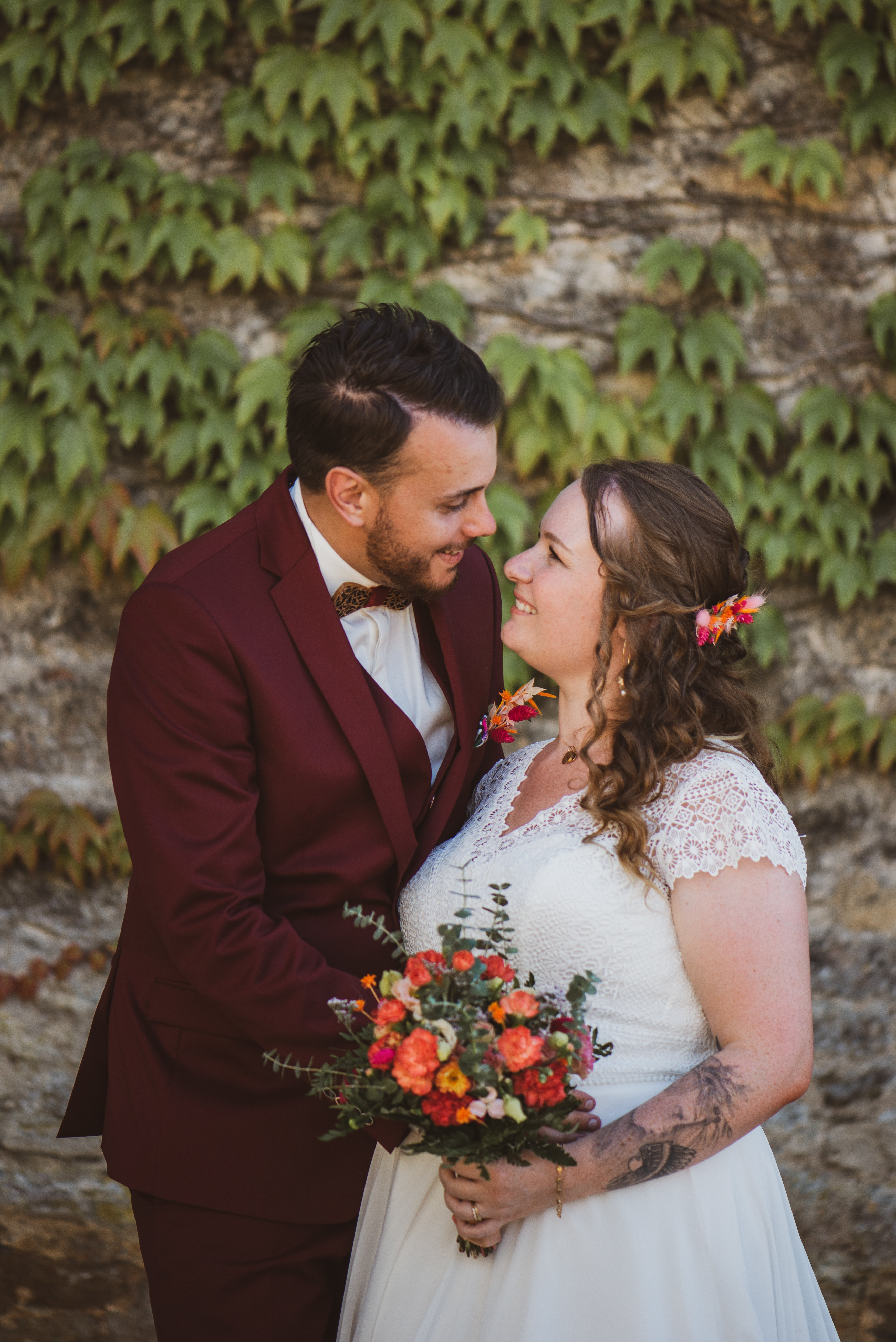 MARIAGE COLORE LOGIS DE REPUTE L ENTRE POT FLEURISTE