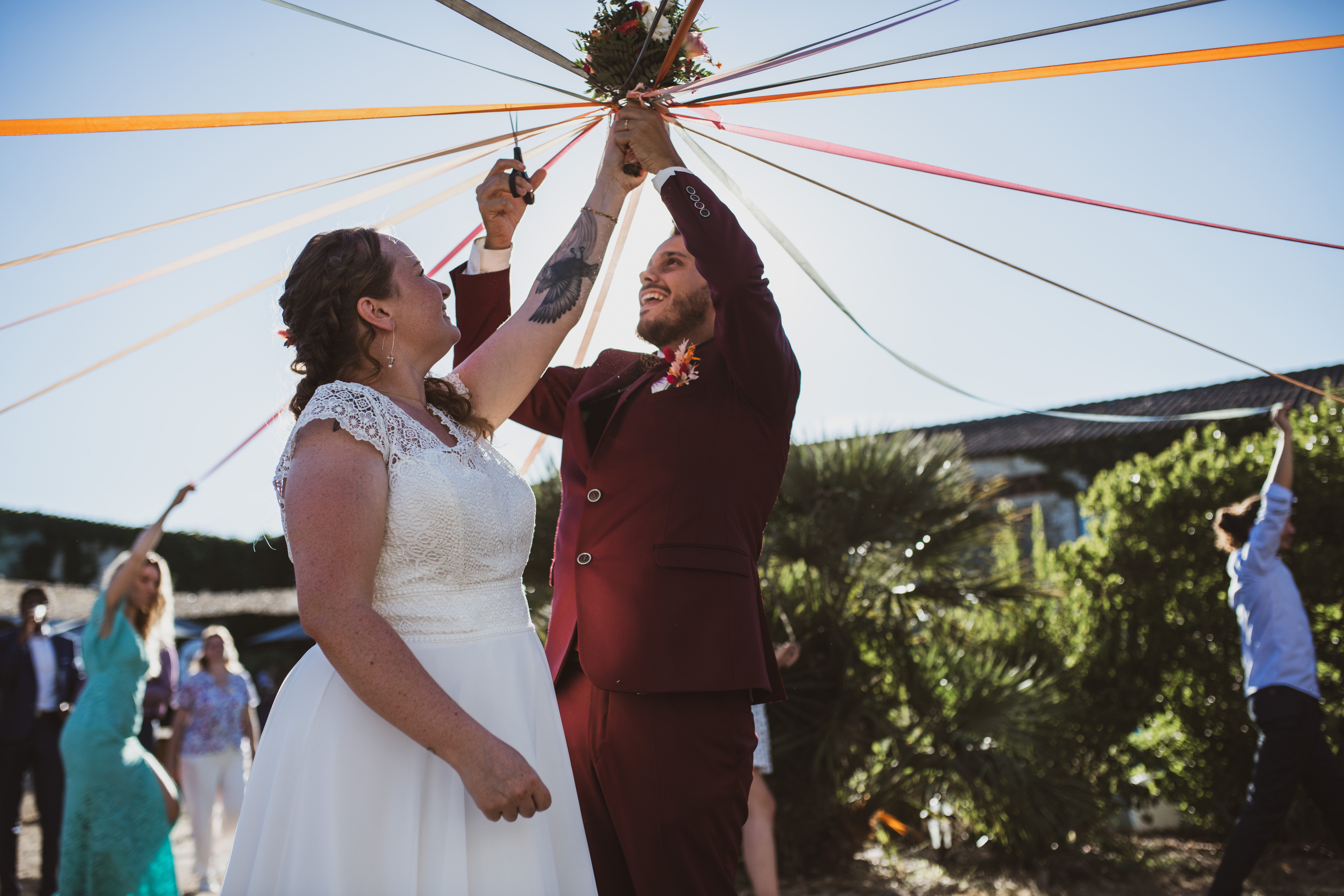 MARIAGE COLORE LOGIS DE REPUTE L ENTRE POT FLEURISTE