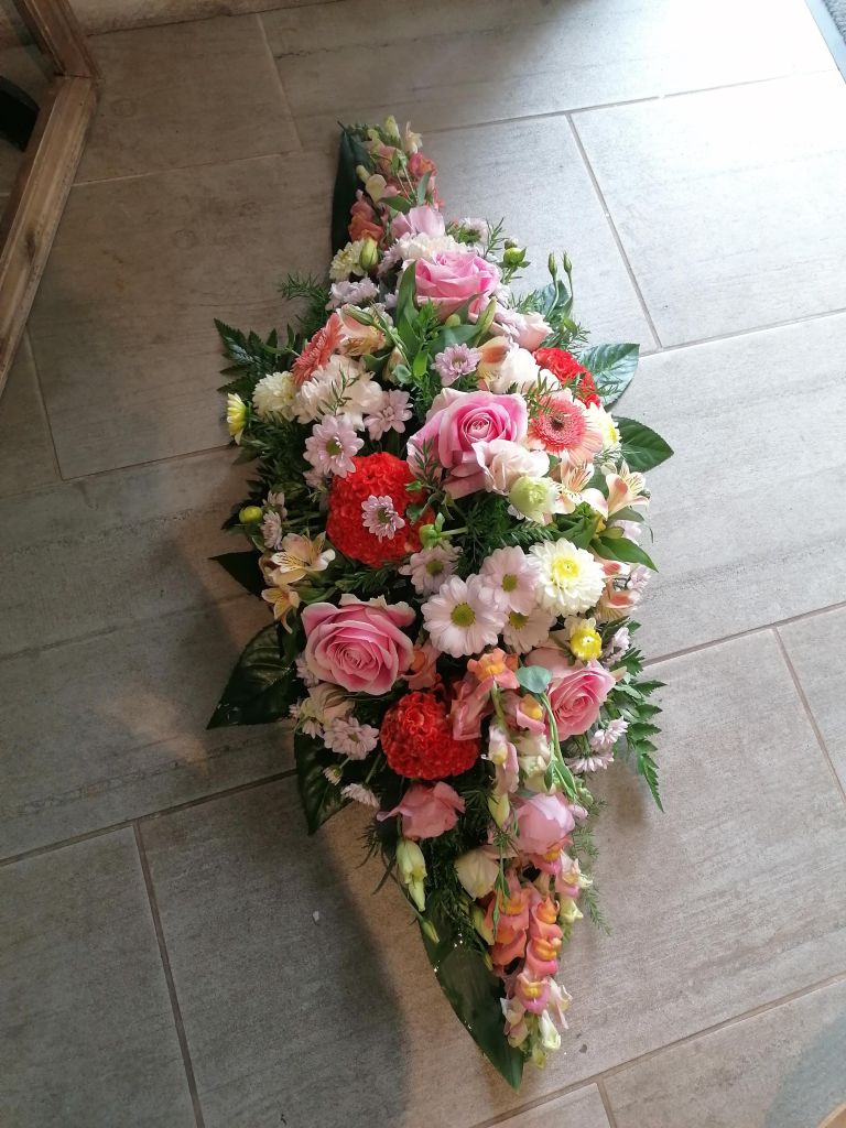 GERBE DEUIL RAQUETTE L ENTRE POT