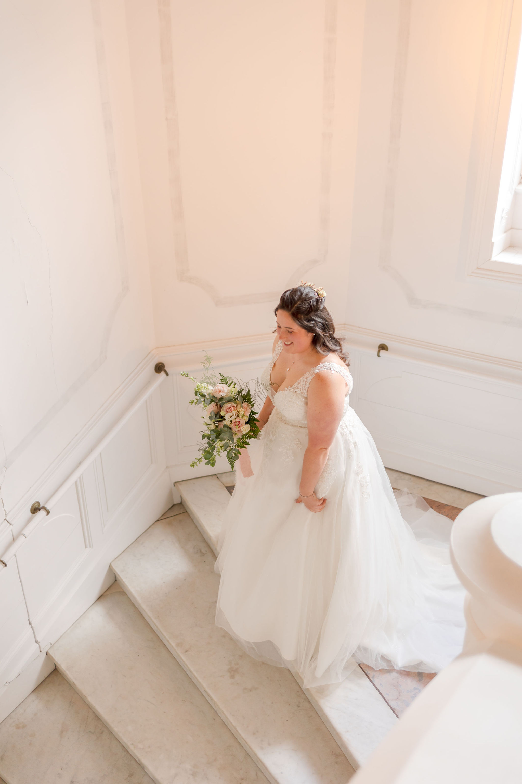 Mariage Princesse Mariage Disney Domaine de Brandois, L'Entre'Pôt Fleuriste Bouquet de mariée