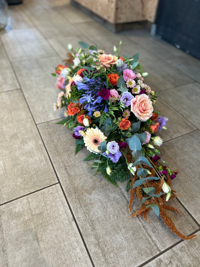 GERBE DEUIL RAQUETTE L ENTRE POT