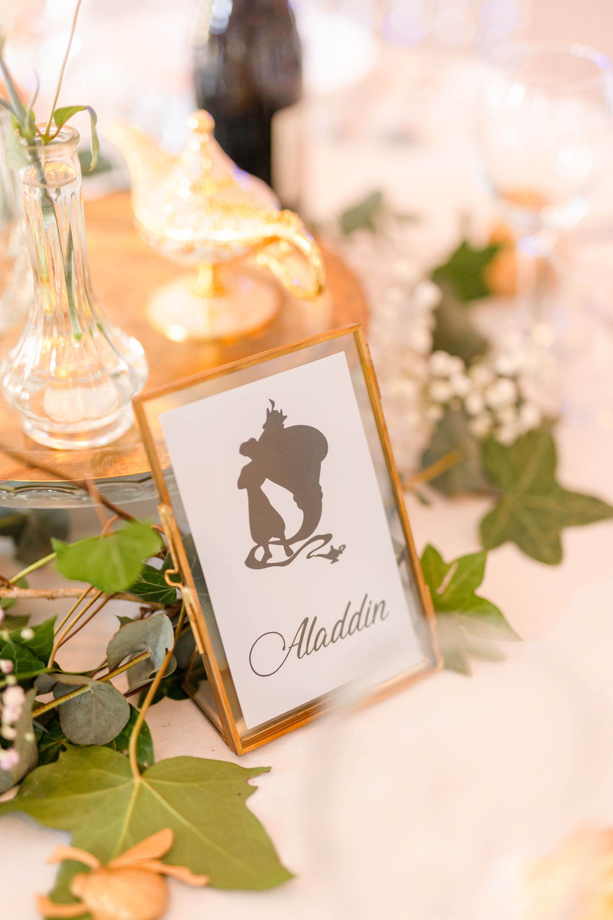 Mariage Princesse Mariage Disney Domaine de Brandois, L'Entre'Pôt Fleuriste Centre de table