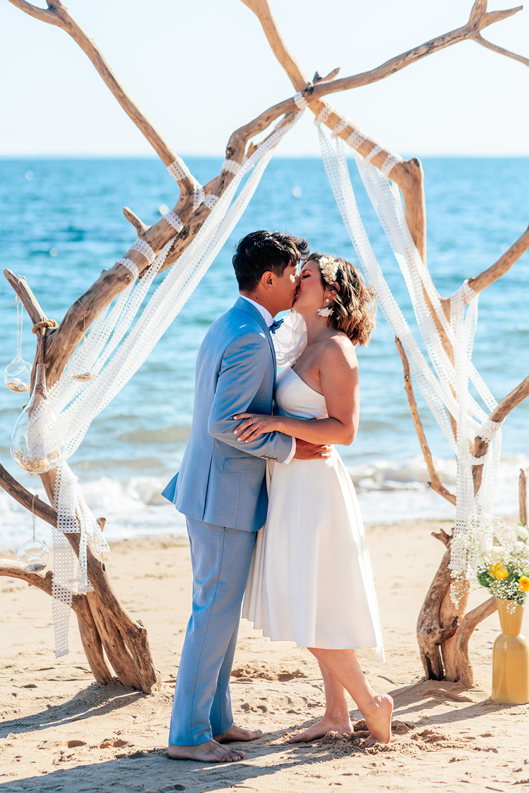 Mariage sur la plage - NOIRMOUTIER photographe Laurent MAZURE